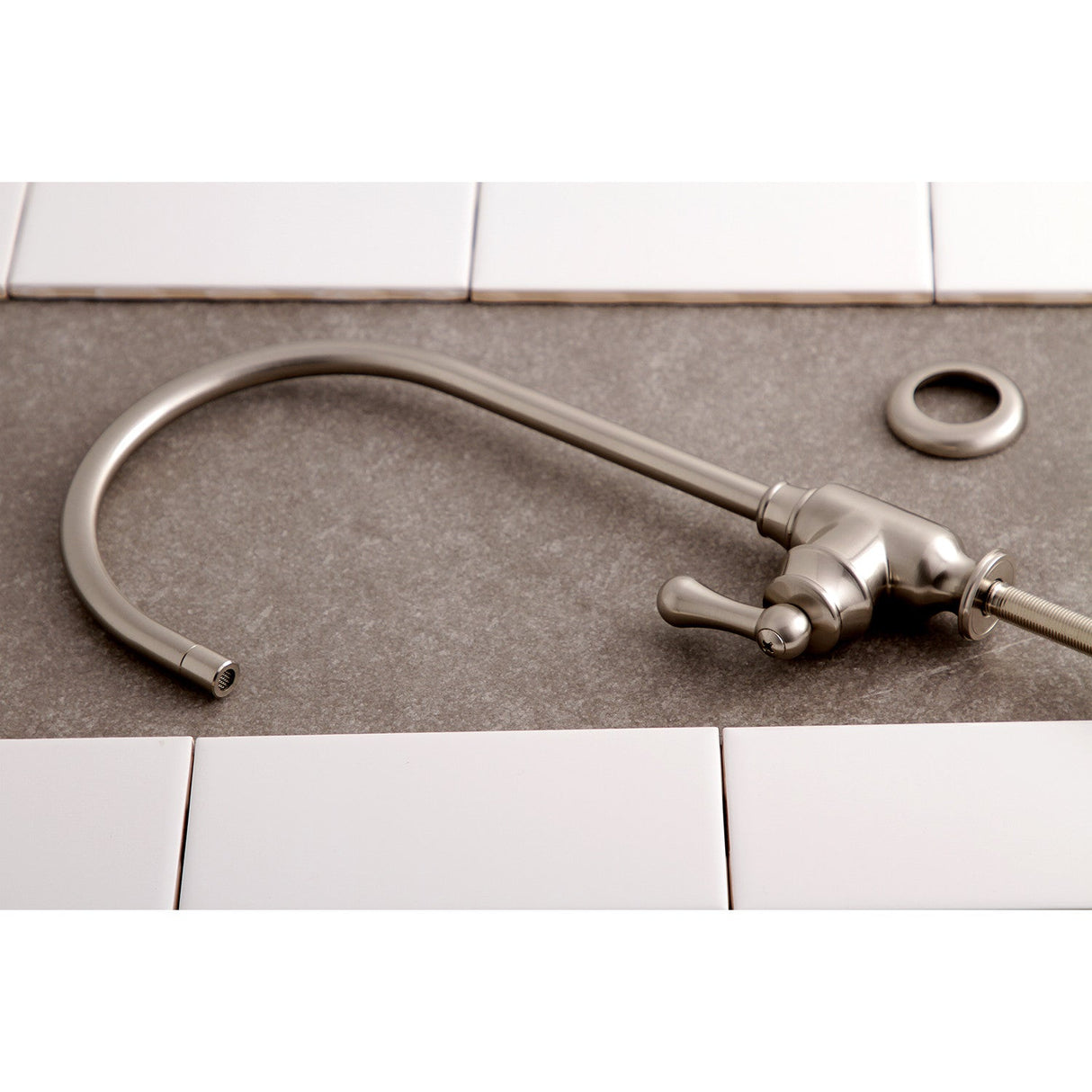 Royale KS5198AL Single-Handle 1-Hole Deck Mount Water Filtration Faucet, Brushed Nickel