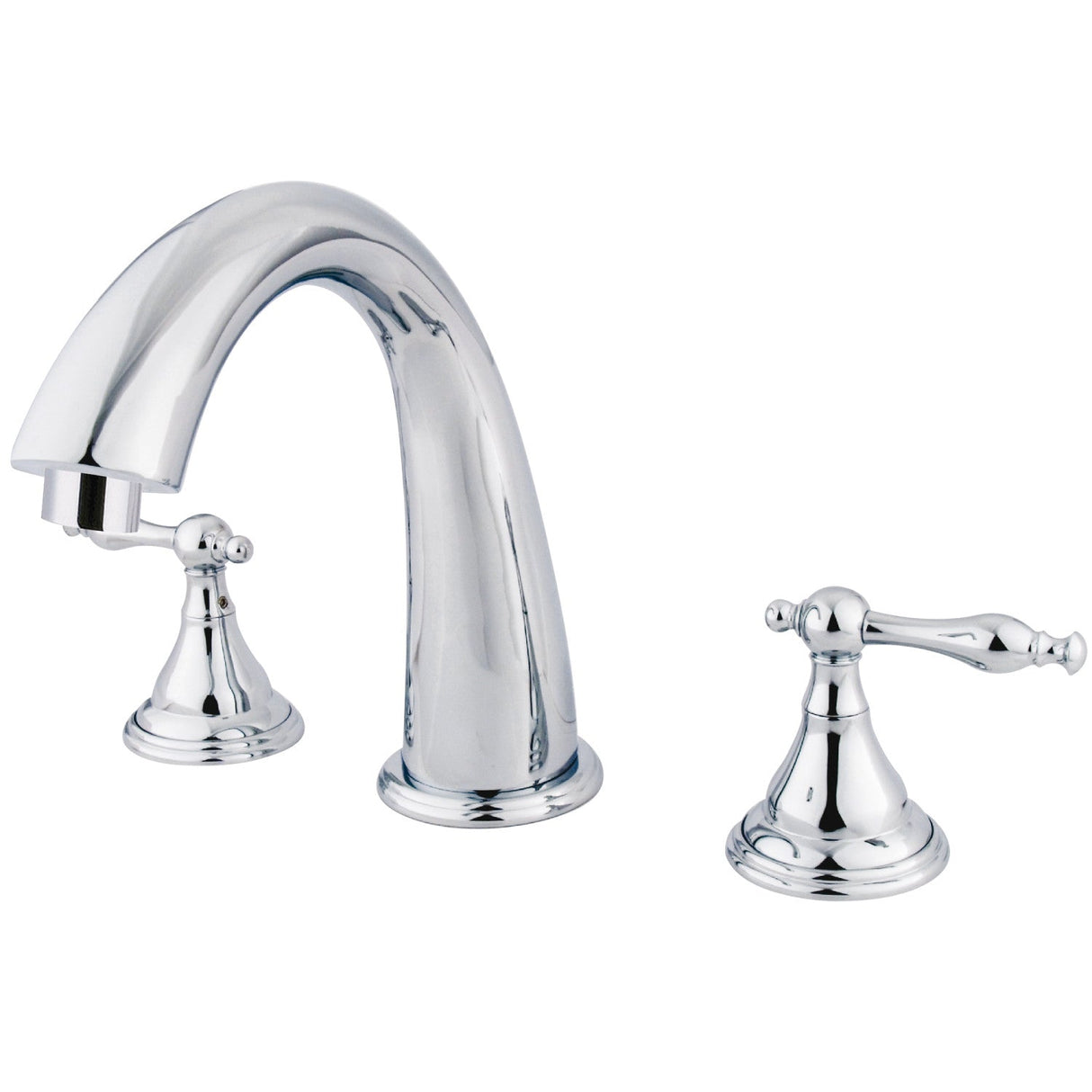 Royale KS5361NL Two-Handle 3-Hole Deck Mount Roman Tub Faucet, Polished Chrome
