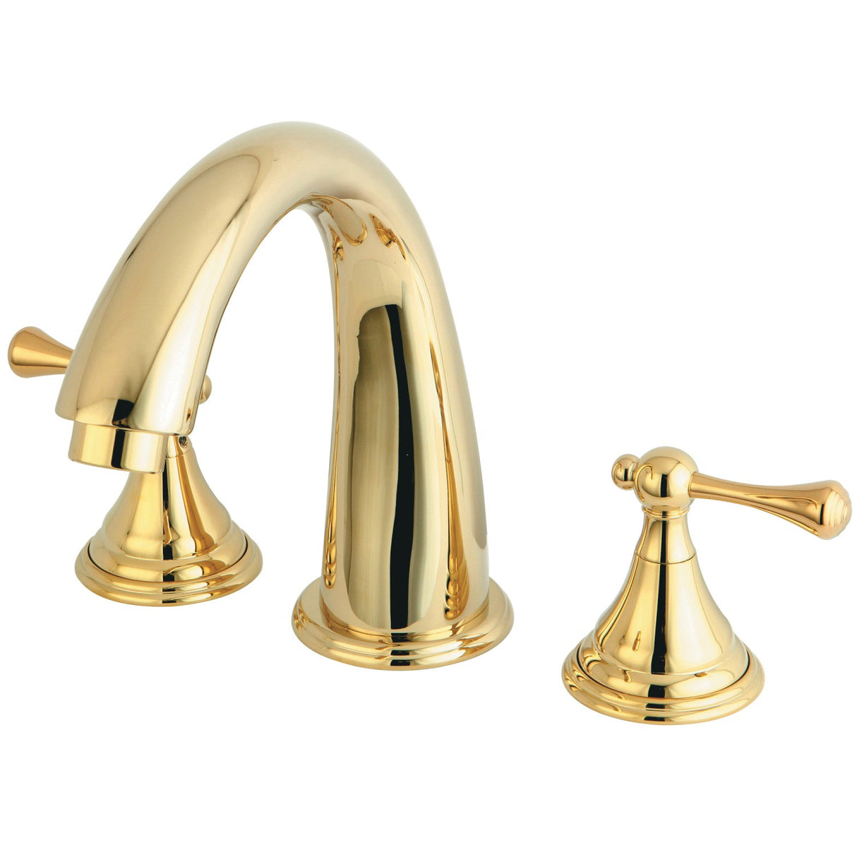 Vintage KS5362BL Two-Handle 3-Hole Deck Mount Roman Tub Faucet, Polished Brass