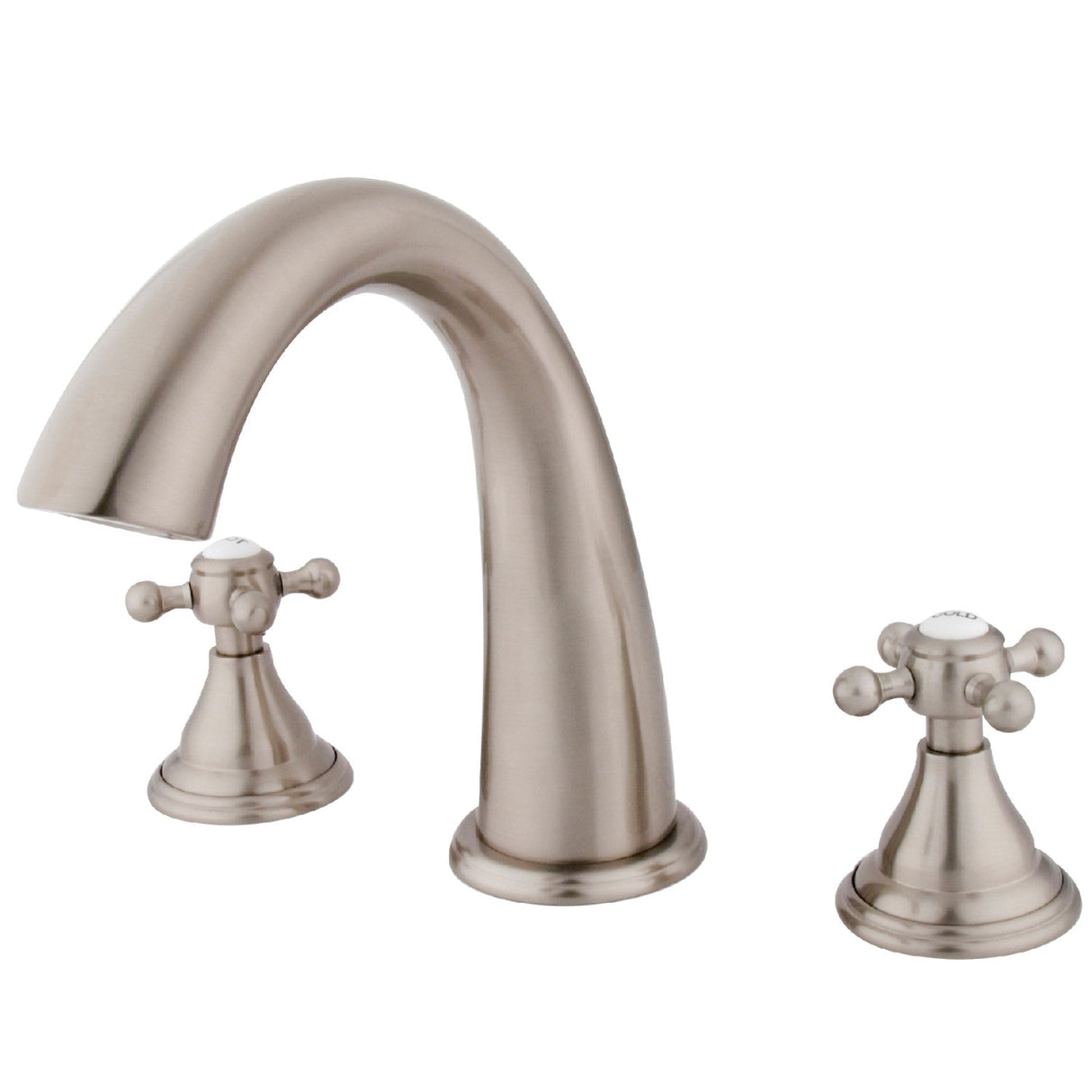 Vintage KS5368BX Two-Handle 3-Hole Deck Mount Roman Tub Faucet, Brushed Nickel