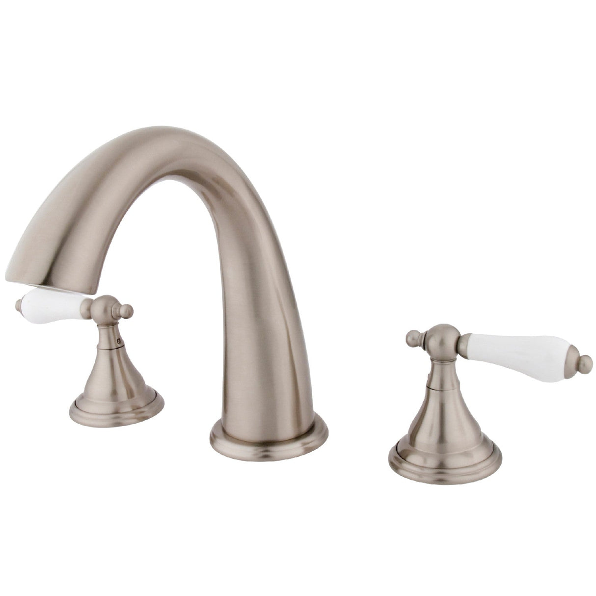Vintage KS5368PL Two-Handle 3-Hole Deck Mount Roman Tub Faucet, Brushed Nickel