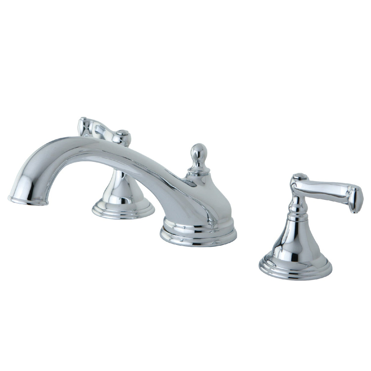 Royale KS5531FL Two-Handle 3-Hole Deck Mount Roman Tub Faucet, Polished Chrome