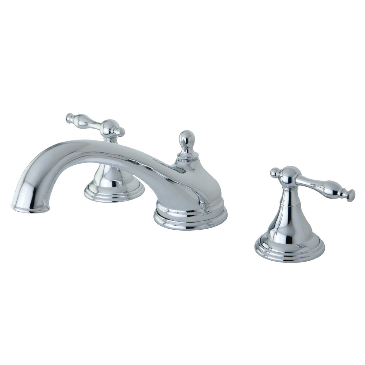 Naples KS5531NL Two-Handle 3-Hole Deck Mount Roman Tub Faucet, Polished Chrome