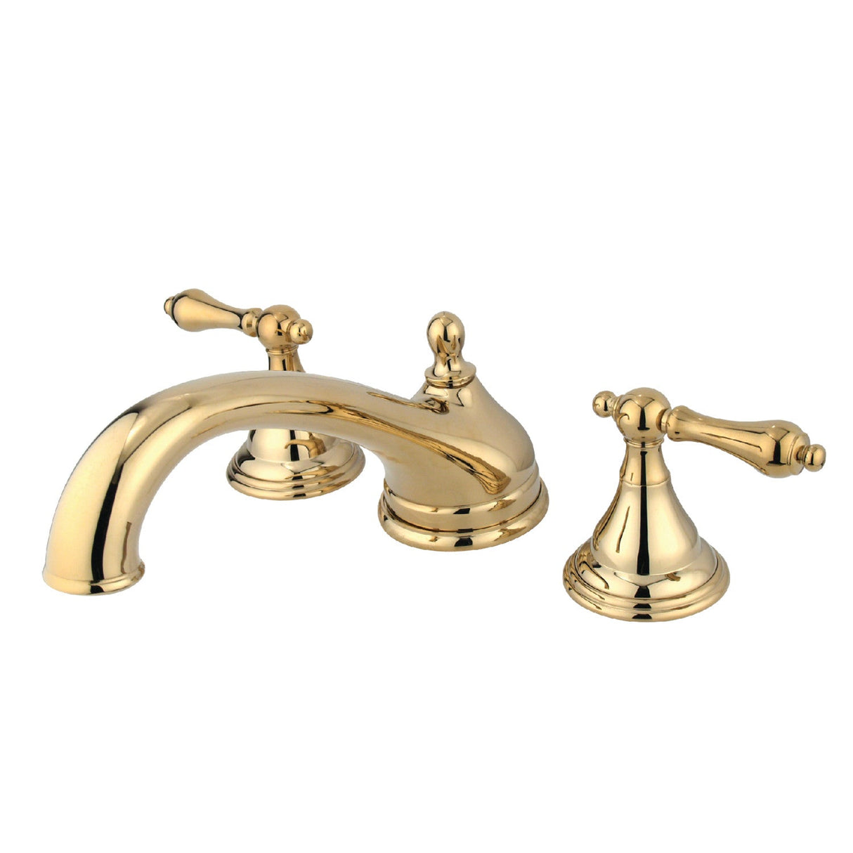 Vintage KS5532AL Two-Handle 3-Hole Deck Mount Roman Tub Faucet, Polished Brass