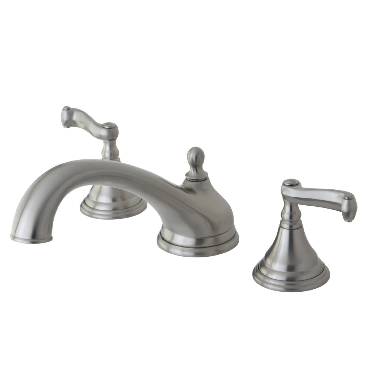 Royale KS5538FL Two-Handle 3-Hole Deck Mount Roman Tub Faucet, Brushed Nickel