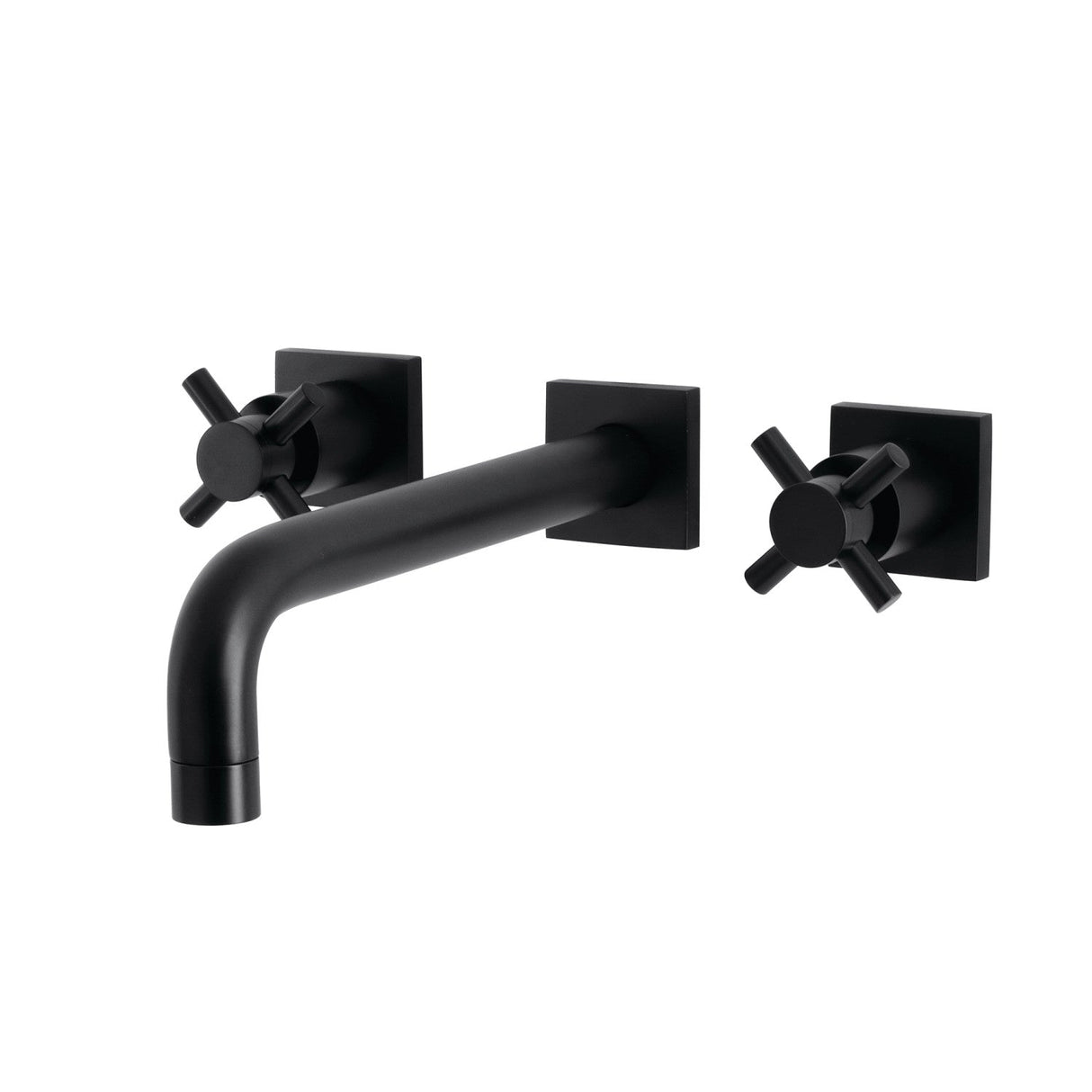 Concord KS6020DX Two-Handle 3-Hole Wall Mount Roman Tub Faucet, Matte Black