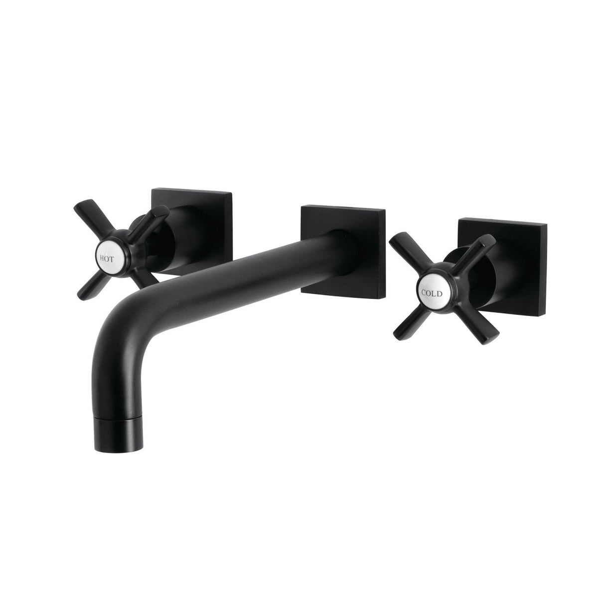 Millennium KS6020ZX Two-Handle 3-Hole Wall Mount Roman Tub Faucet, Matte Black