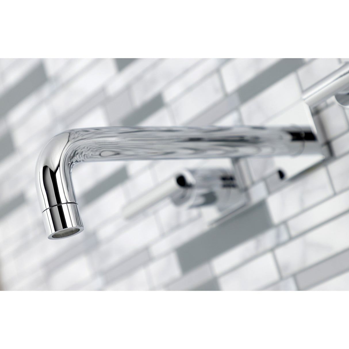 Manhattan KS6021CML Two-Handle 3-Hole Wall Mount Roman Tub Faucet, Polished Chrome