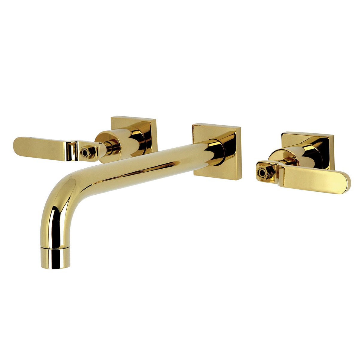 Whitaker KS6022KL Two-Handle 3-Hole Wall Mount Roman Tub Faucet, Polished Brass