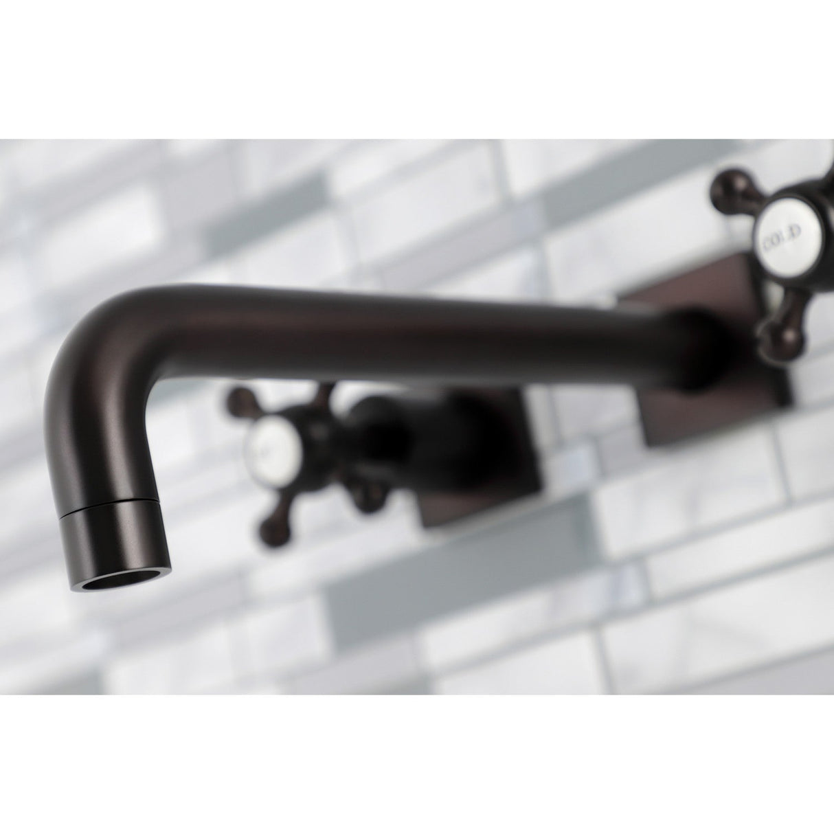 Metropolitan KS6025BX Two-Handle 3-Hole Wall Mount Roman Tub Faucet, Oil Rubbed Bronze
