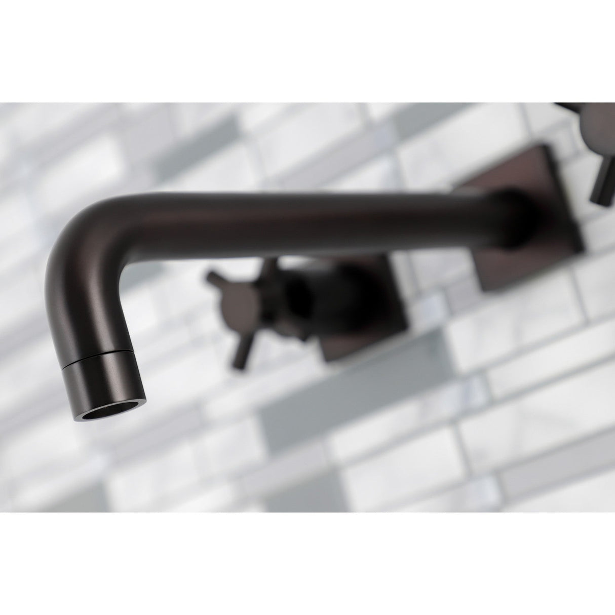 Concord KS6025DX Two-Handle 3-Hole Wall Mount Roman Tub Faucet, Oil Rubbed Bronze