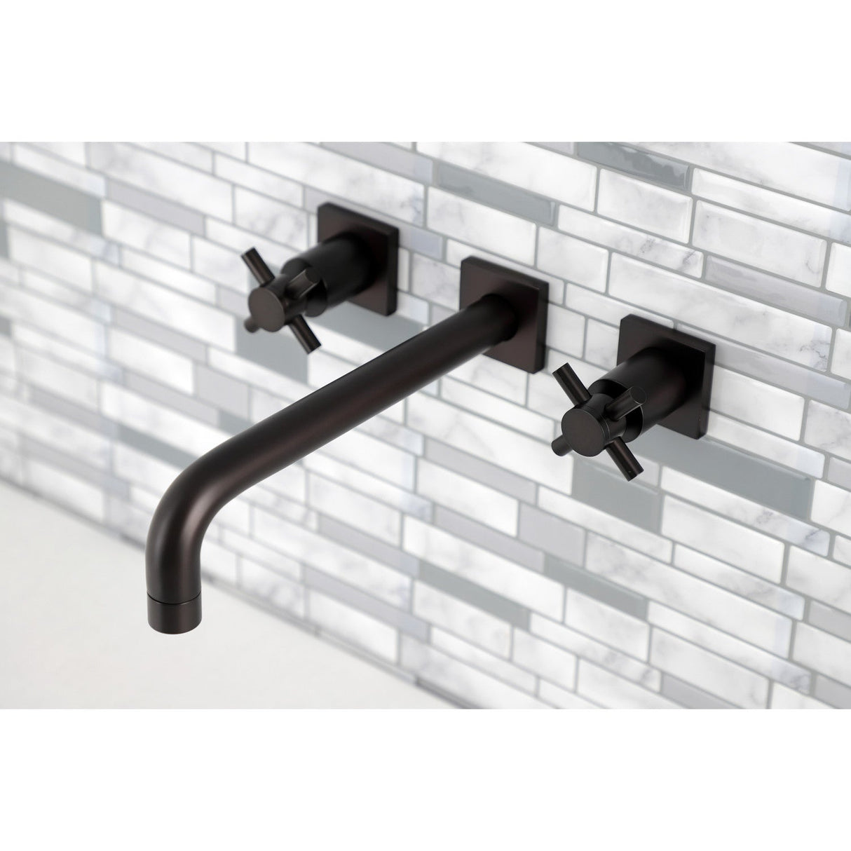 Concord KS6025DX Two-Handle 3-Hole Wall Mount Roman Tub Faucet, Oil Rubbed Bronze