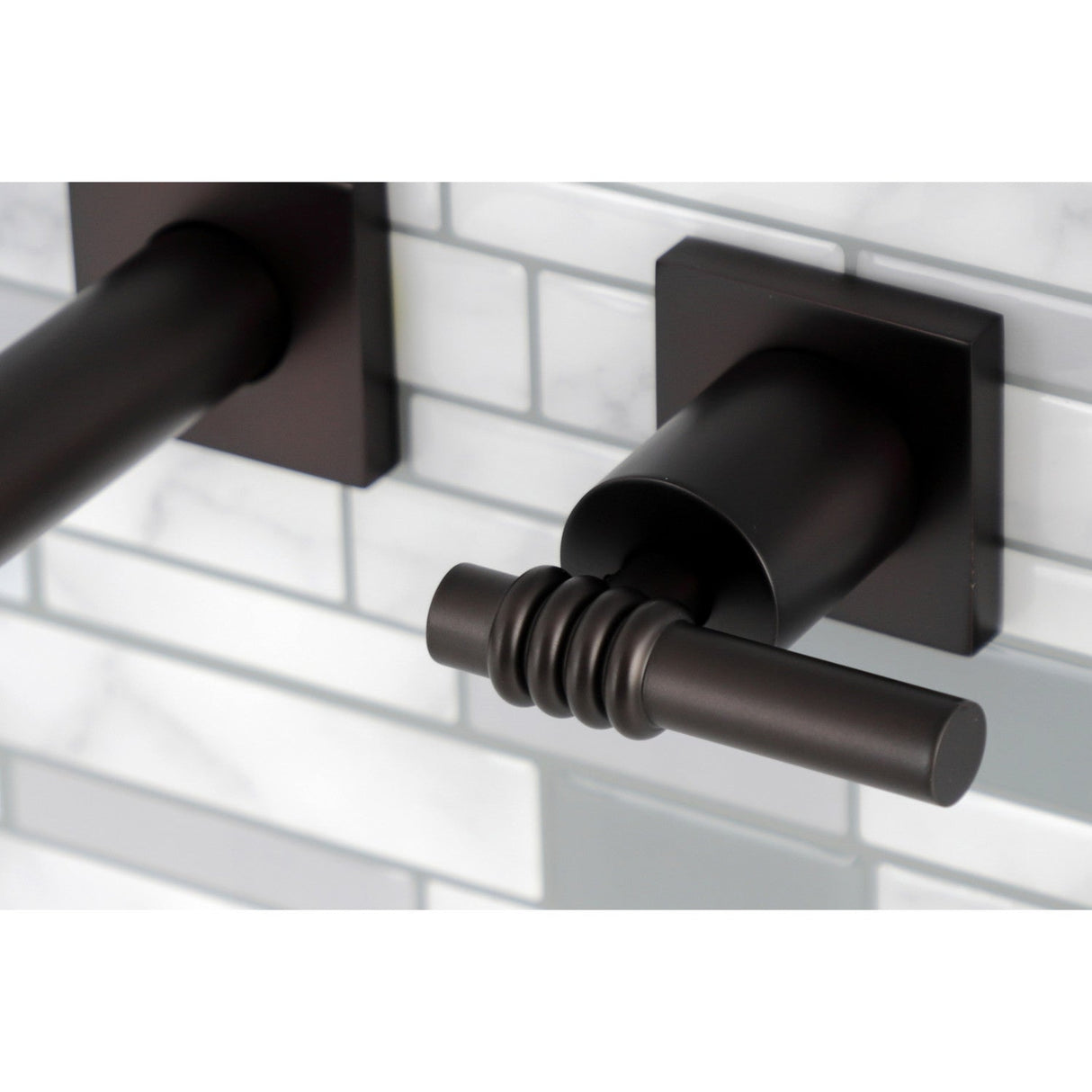 Milano KS6025ML Two-Handle 3-Hole Wall Mount Roman Tub Faucet, Oil Rubbed Bronze
