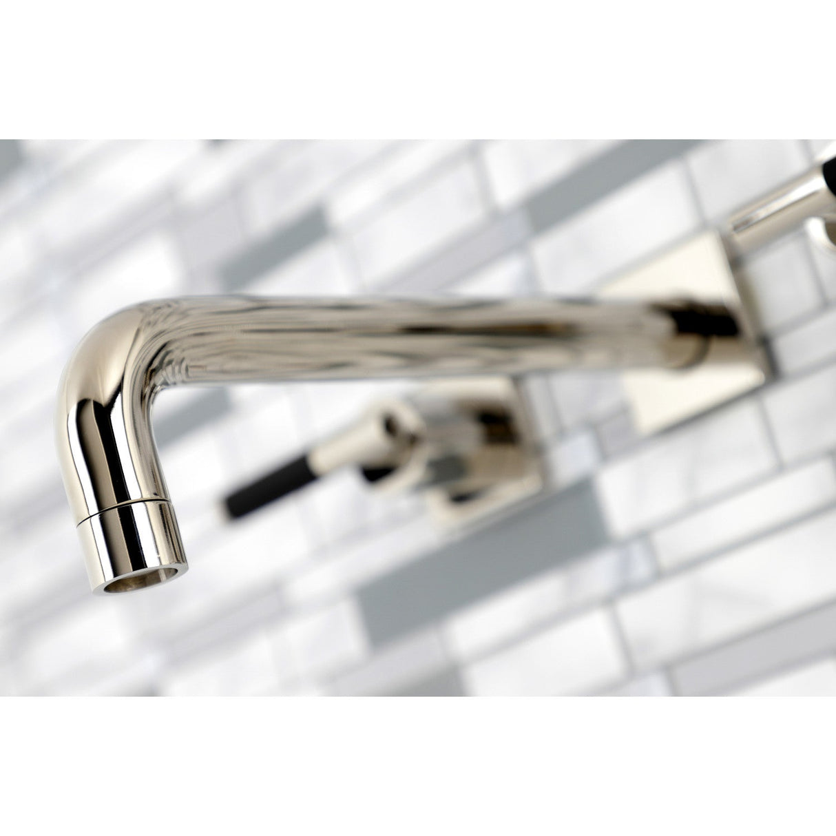 Kaiser KS6026CKL Two-Handle 3-Hole Wall Mount Roman Tub Faucet, Polished Nickel