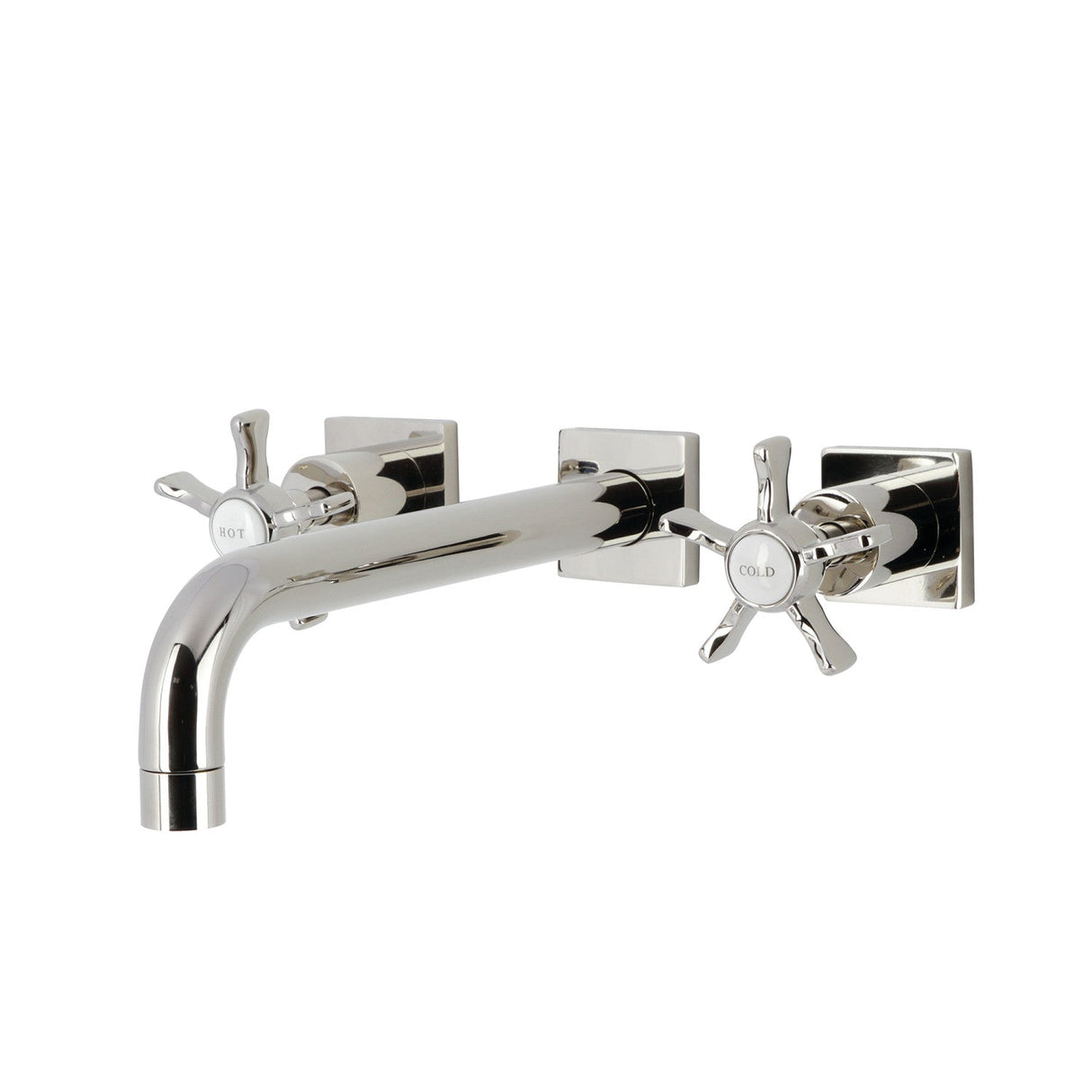 Hamilton KS6026NX Two-Handle 3-Hole Wall Mount Roman Tub Faucet, Polished Nickel
