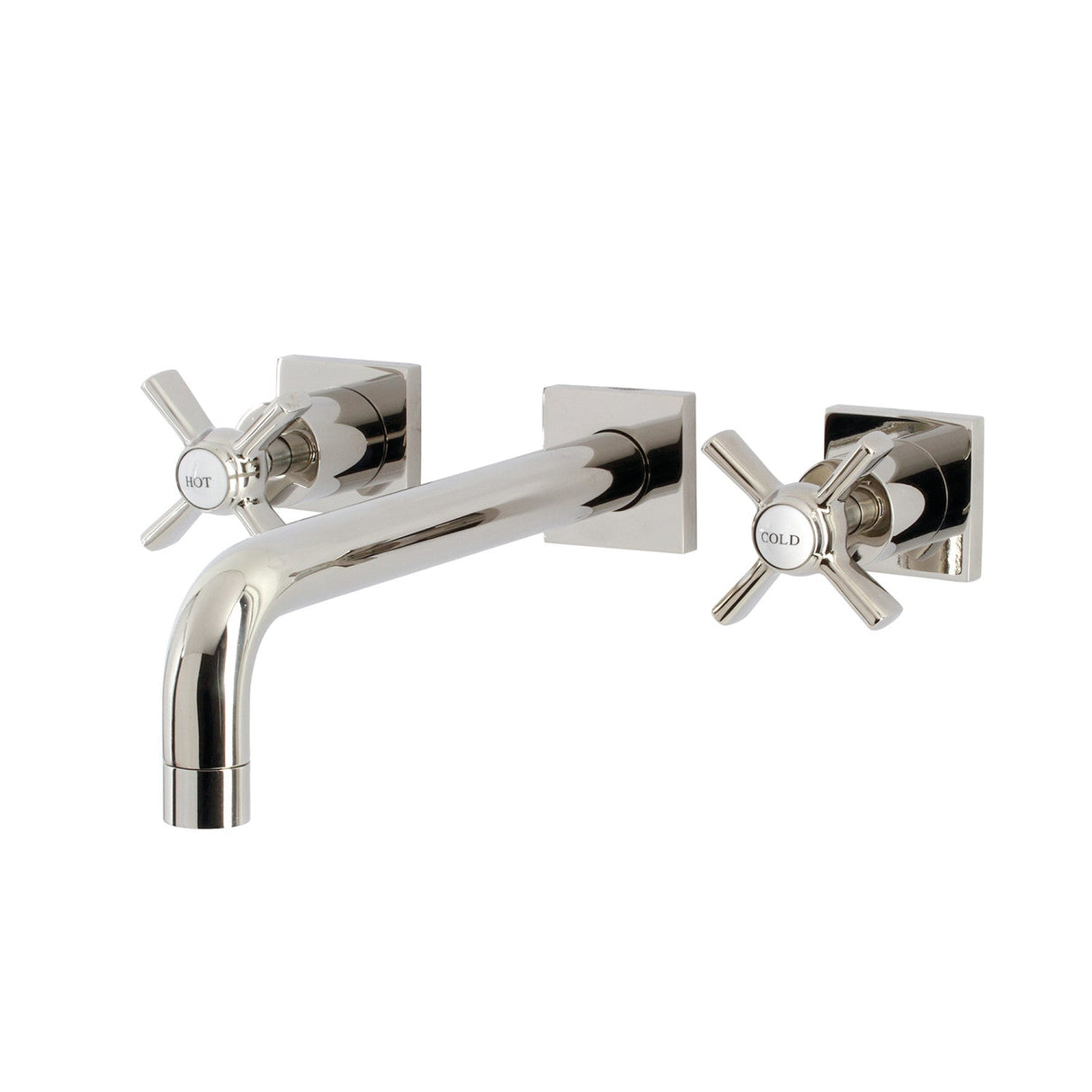 Millennium KS6026ZX Two-Handle 3-Hole Wall Mount Roman Tub Faucet, Polished Nickel
