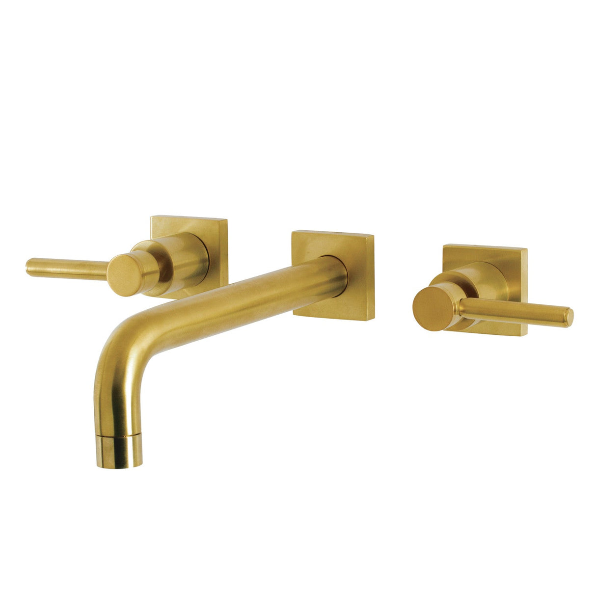 Concord KS6027DL Two-Handle 3-Hole Wall Mount Roman Tub Faucet, Brushed Brass