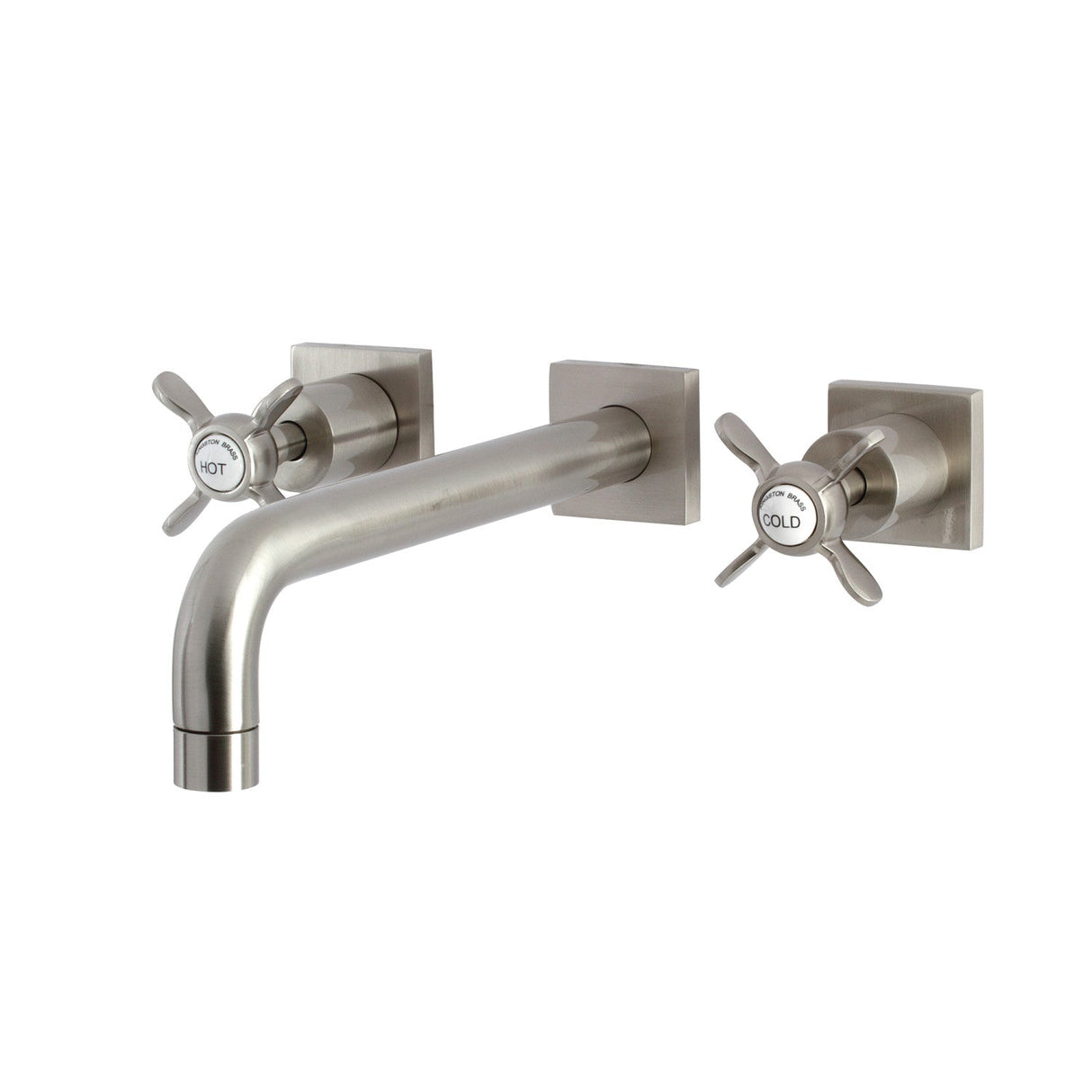 Essex KS6028BEX Two-Handle 3-Hole Wall Mount Roman Tub Faucet, Brushed Nickel
