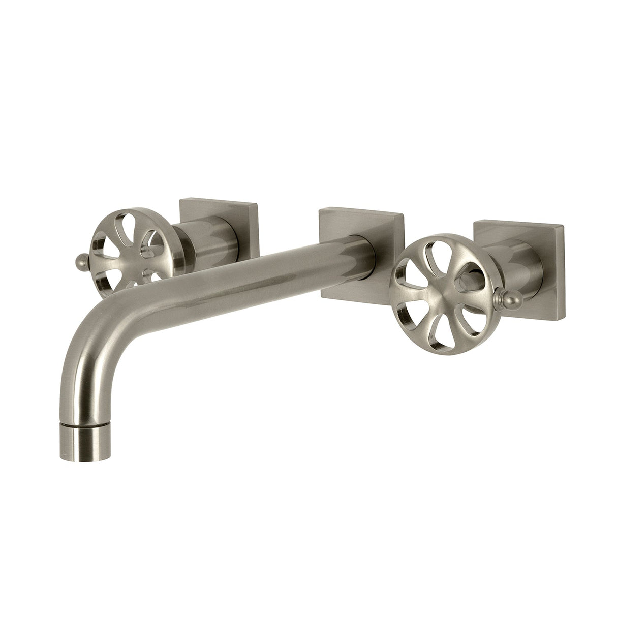 Belknap KS6028RX Two-Handle 3-Hole Wall Mount Roman Tub Faucet, Brushed Nickel