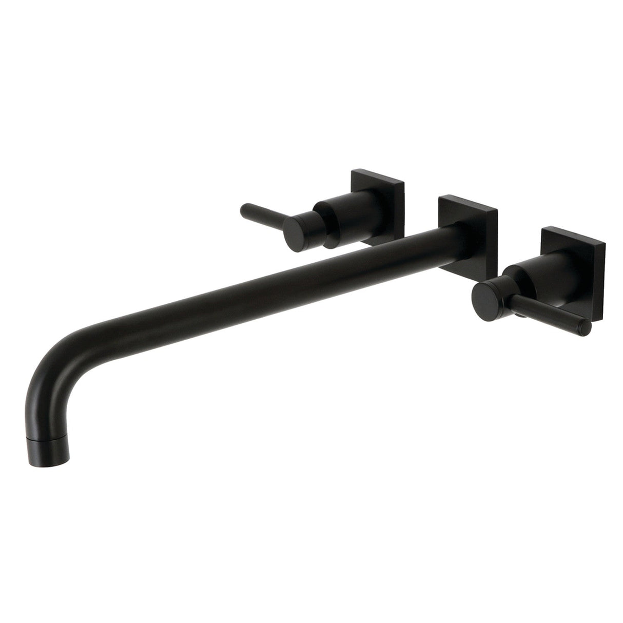 Concord KS6040DL Two-Handle 3-Hole Wall Mount Roman Tub Faucet, Matte Black