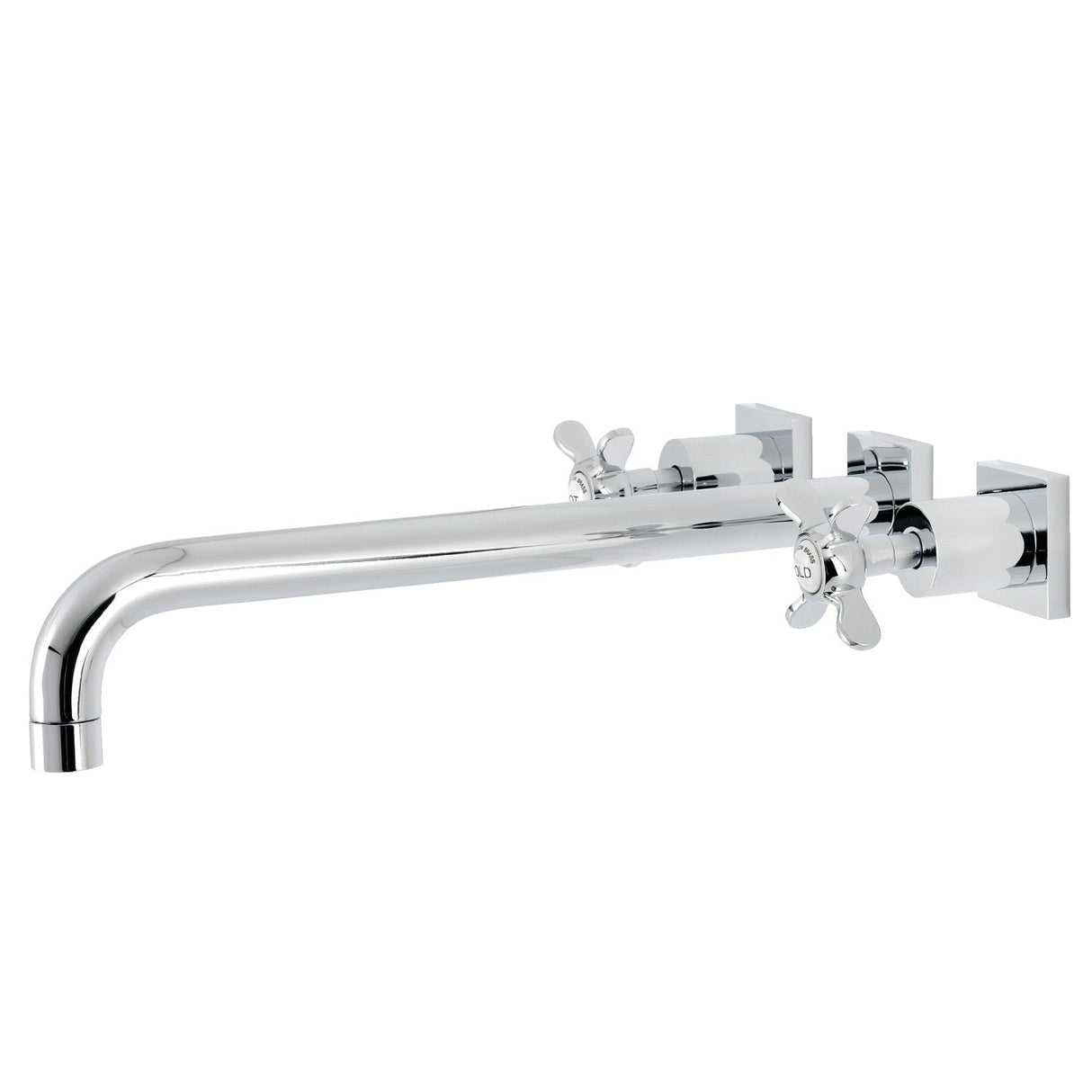 Essex KS6041BEX Two-Handle 3-Hole Wall Mount Roman Tub Faucet, Polished Chrome