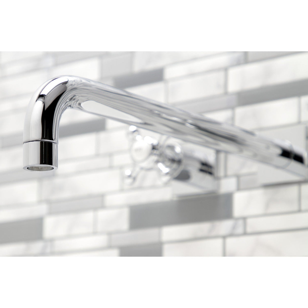 Metropolitan KS6041BX Two-Handle 3-Hole Wall Mount Roman Tub Faucet, Polished Chrome