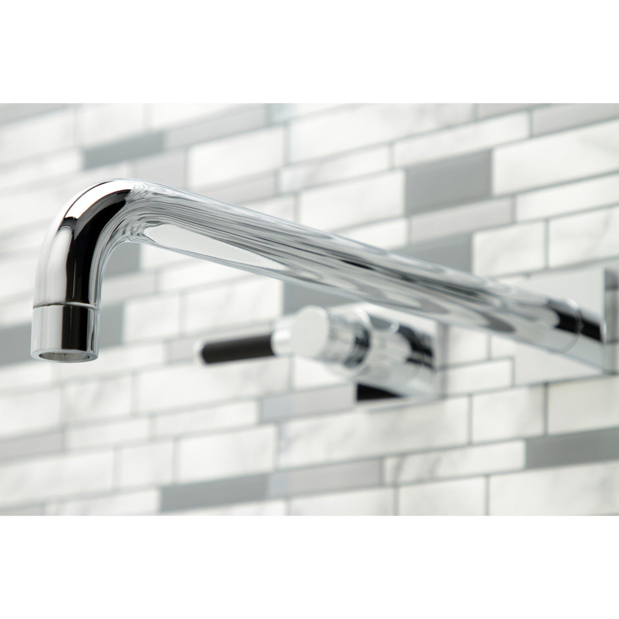 Kaiser KS6041DKL Two-Handle 3-Hole Wall Mount Roman Tub Faucet, Polished Chrome