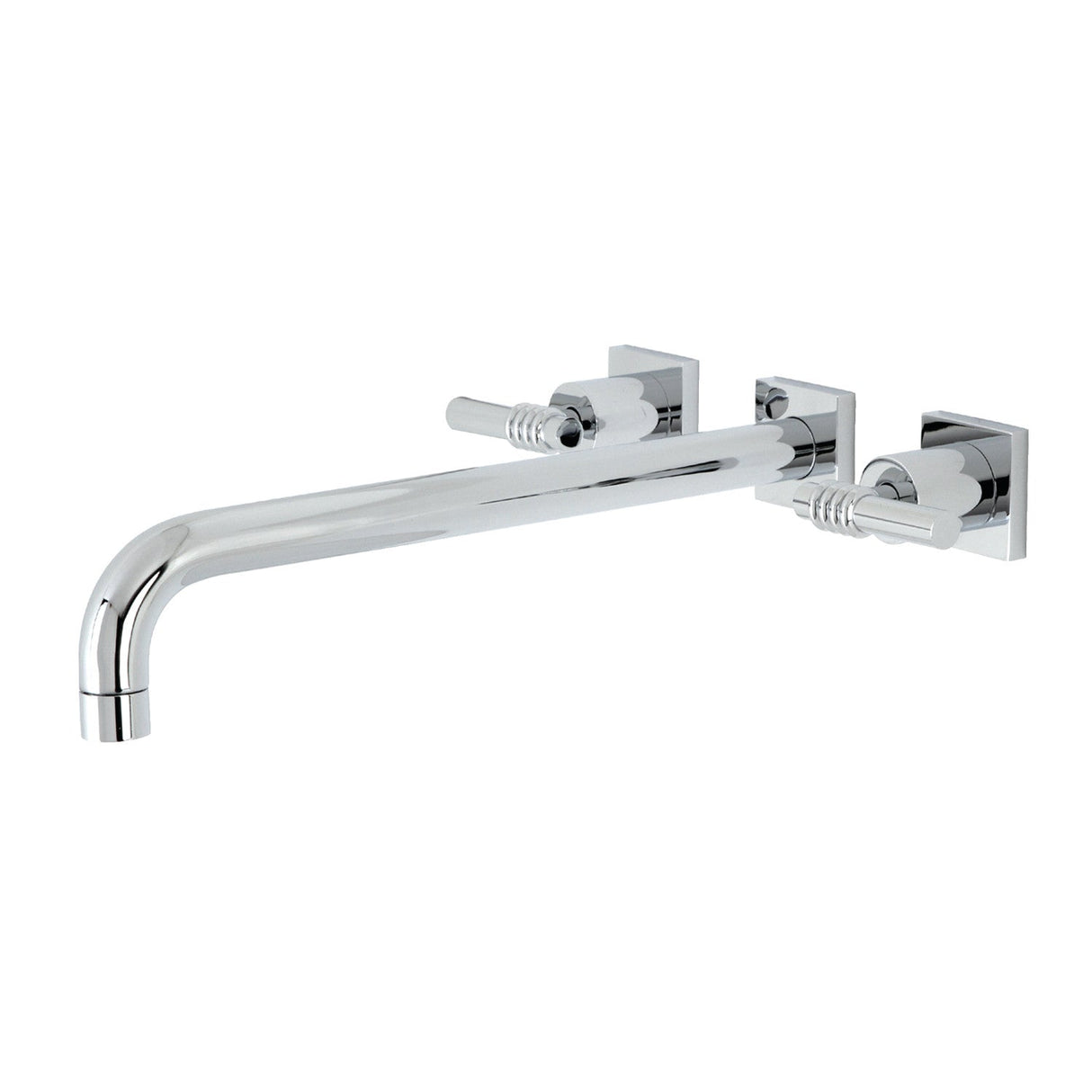 Milano KS6041ML Two-Handle 3-Hole Wall Mount Roman Tub Faucet, Polished Chrome