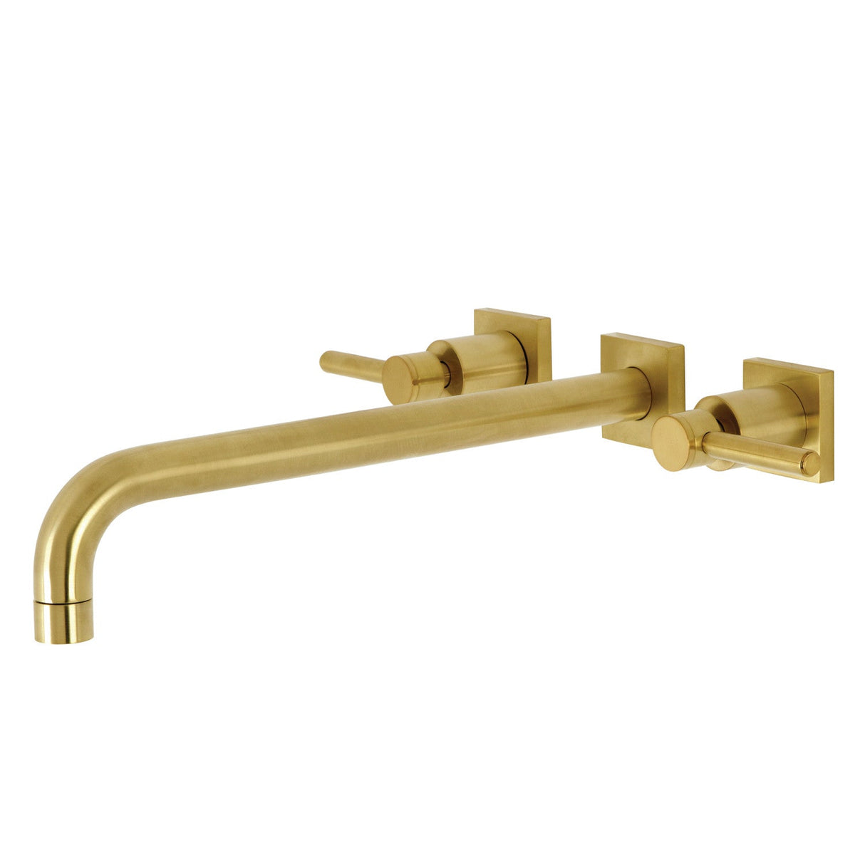 Concord KS6047DL Two-Handle 3-Hole Wall Mount Roman Tub Faucet, Brushed Brass