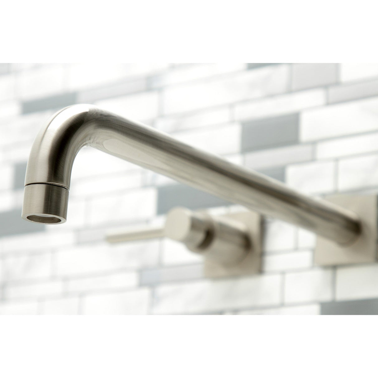 Concord KS6048DL Two-Handle 3-Hole Wall Mount Roman Tub Faucet, Brushed Nickel