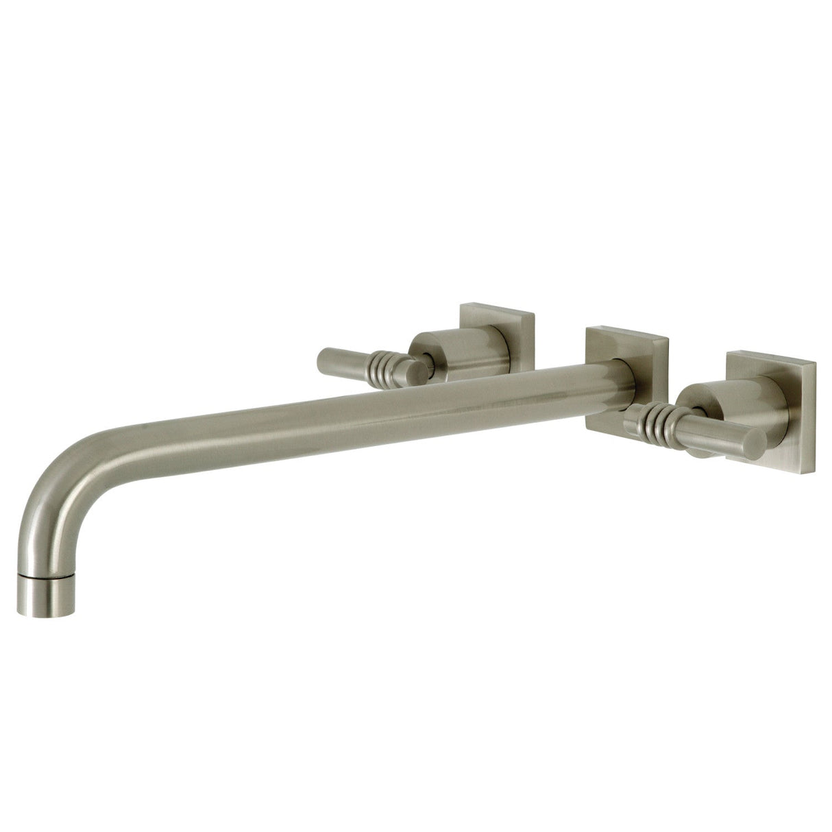 Milano KS6048ML Two-Handle 3-Hole Wall Mount Roman Tub Faucet, Brushed Nickel