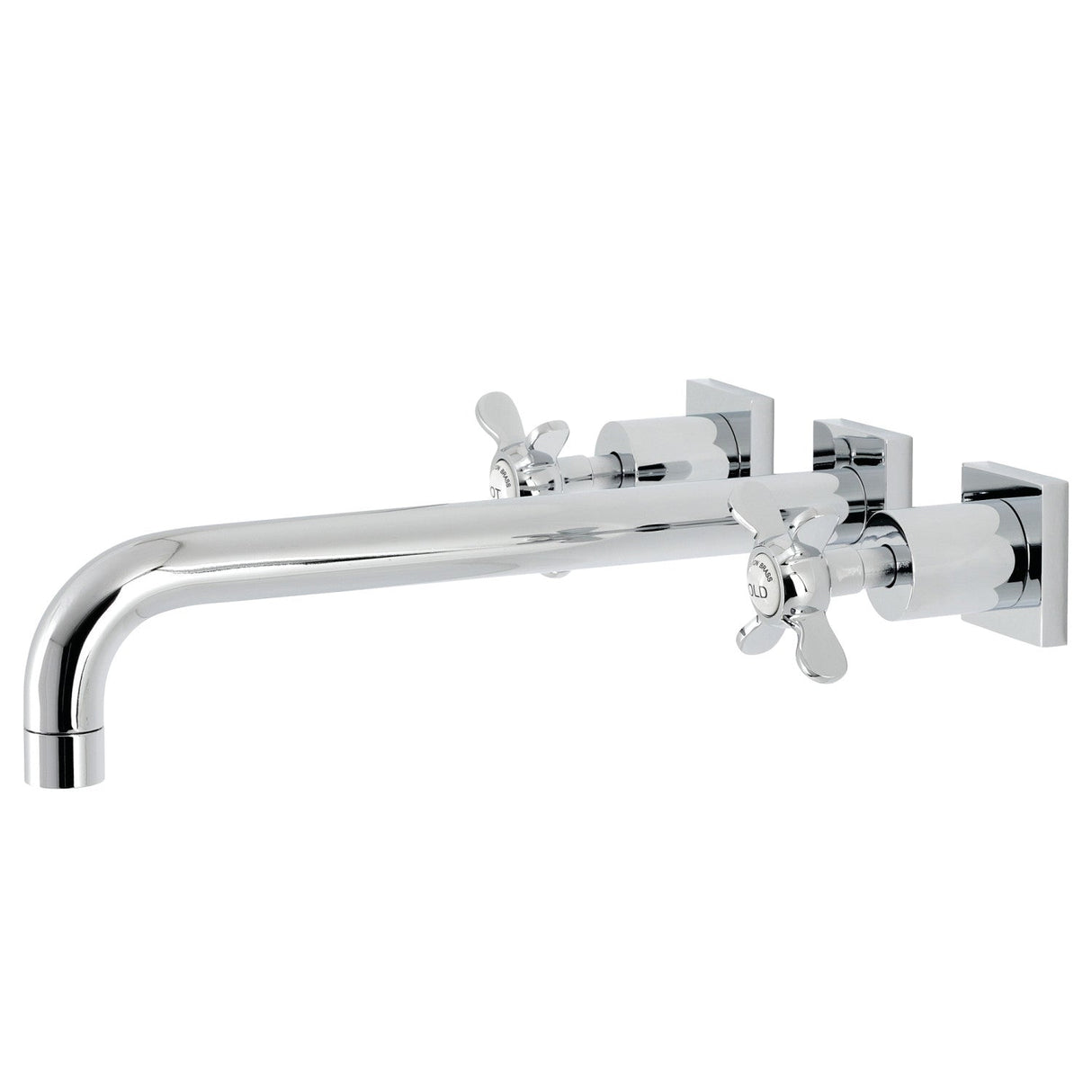 Essex KS6051BEX Two-Handle 3-Hole Wall Mount Roman Tub Faucet, Polished Chrome