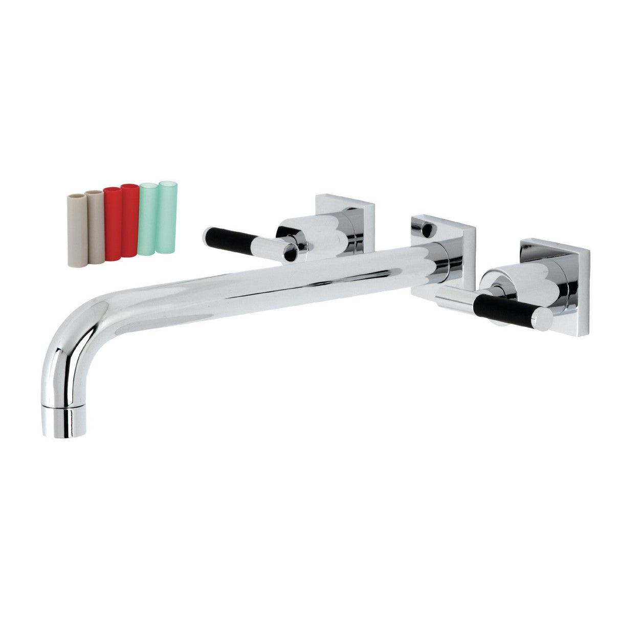 Kaiser KS6051CKL Two-Handle 3-Hole Wall Mount Roman Tub Faucet, Polished Chrome