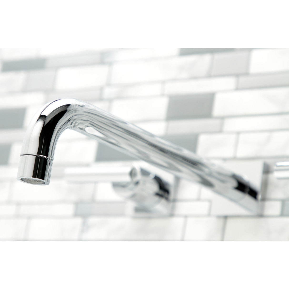 Manhattan KS6051CML Two-Handle 3-Hole Wall Mount Roman Tub Faucet, Polished Chrome