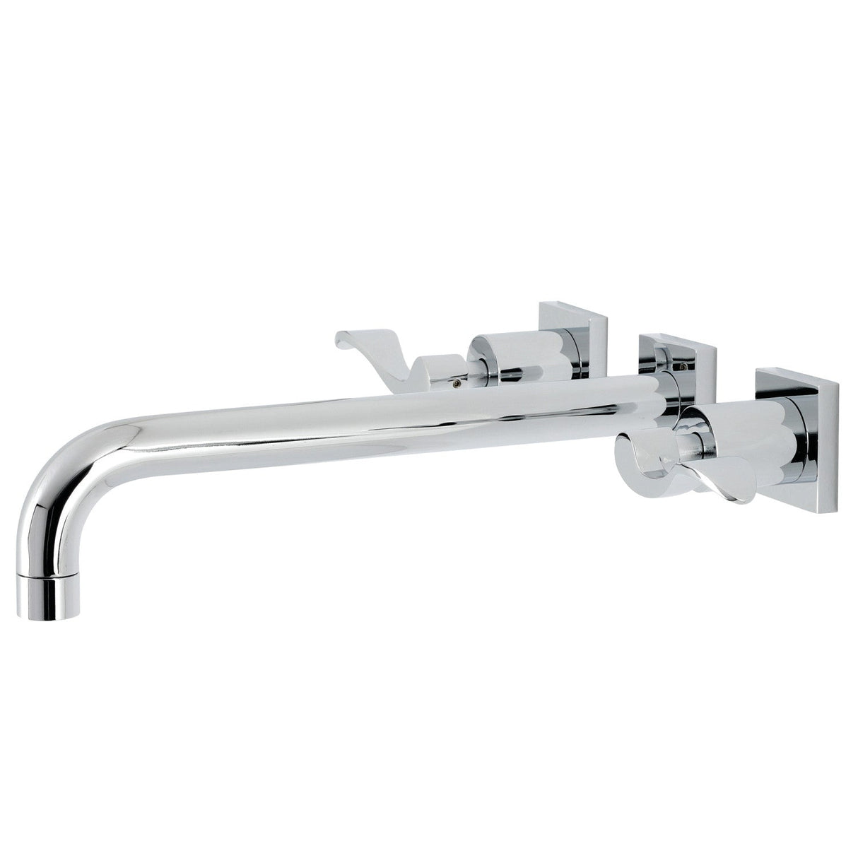 NuWave KS6051DFL Two-Handle 3-Hole Wall Mount Roman Tub Faucet, Polished Chrome