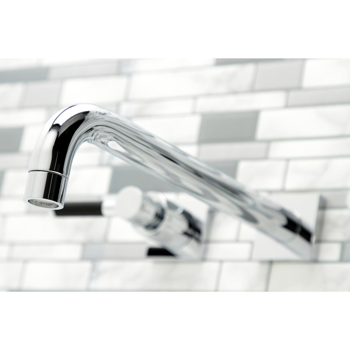 Kaiser KS6051DKL Two-Handle 3-Hole Wall Mount Roman Tub Faucet, Polished Chrome