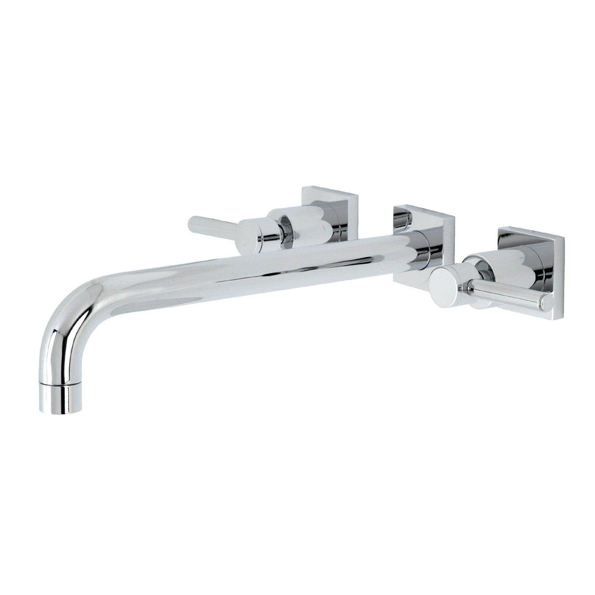 Concord KS6051DL Two-Handle 3-Hole Wall Mount Roman Tub Faucet, Polished Chrome
