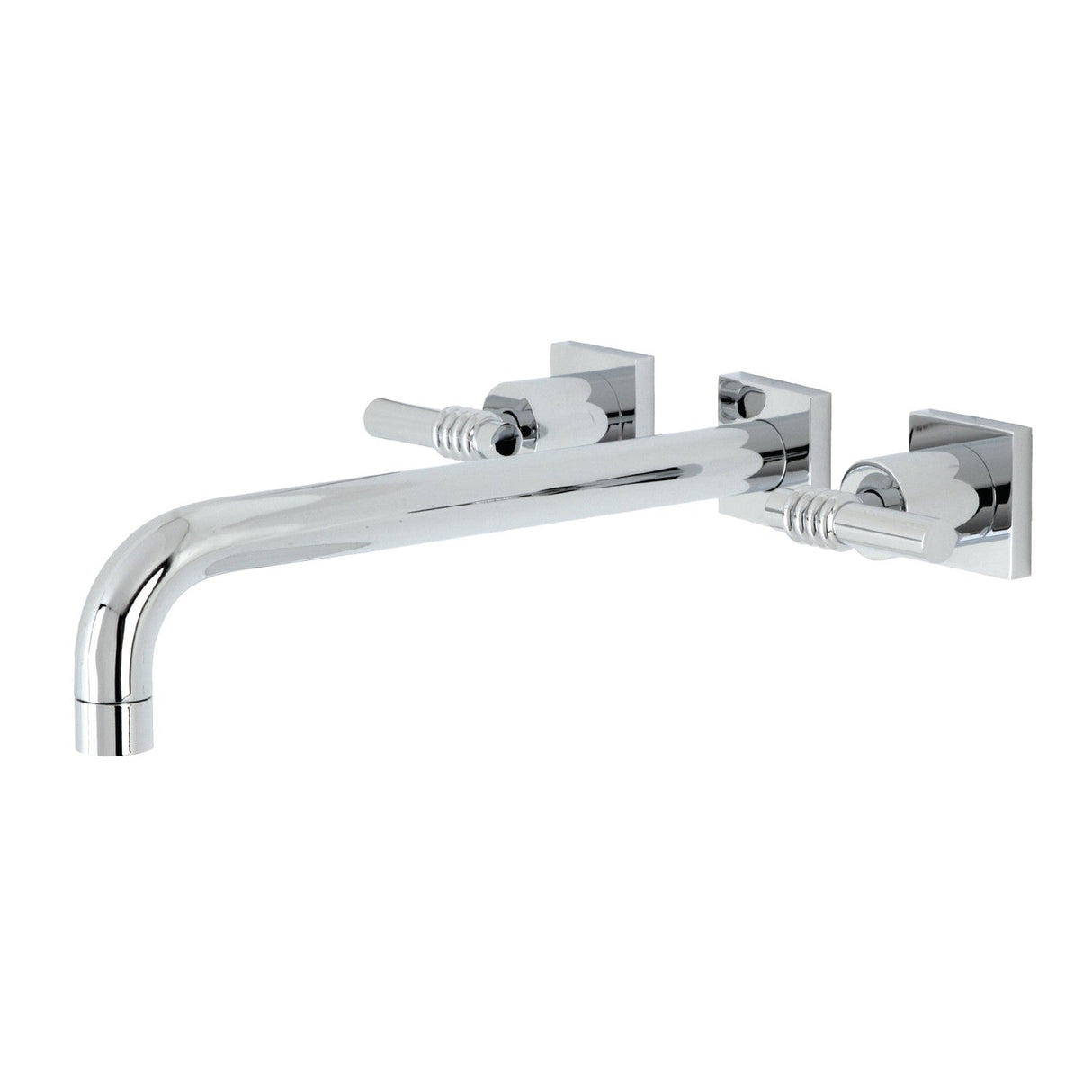 Milano KS6051ML Two-Handle 3-Hole Wall Mount Roman Tub Faucet, Polished Chrome