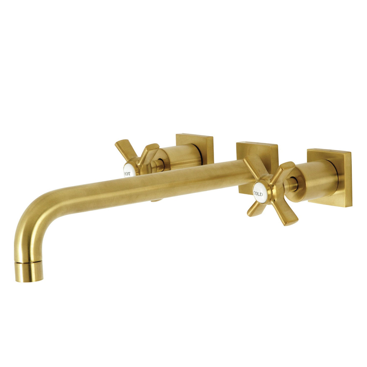 Millennium KS6057ZX Two-Handle 3-Hole Wall Mount Roman Tub Faucet, Brushed Brass