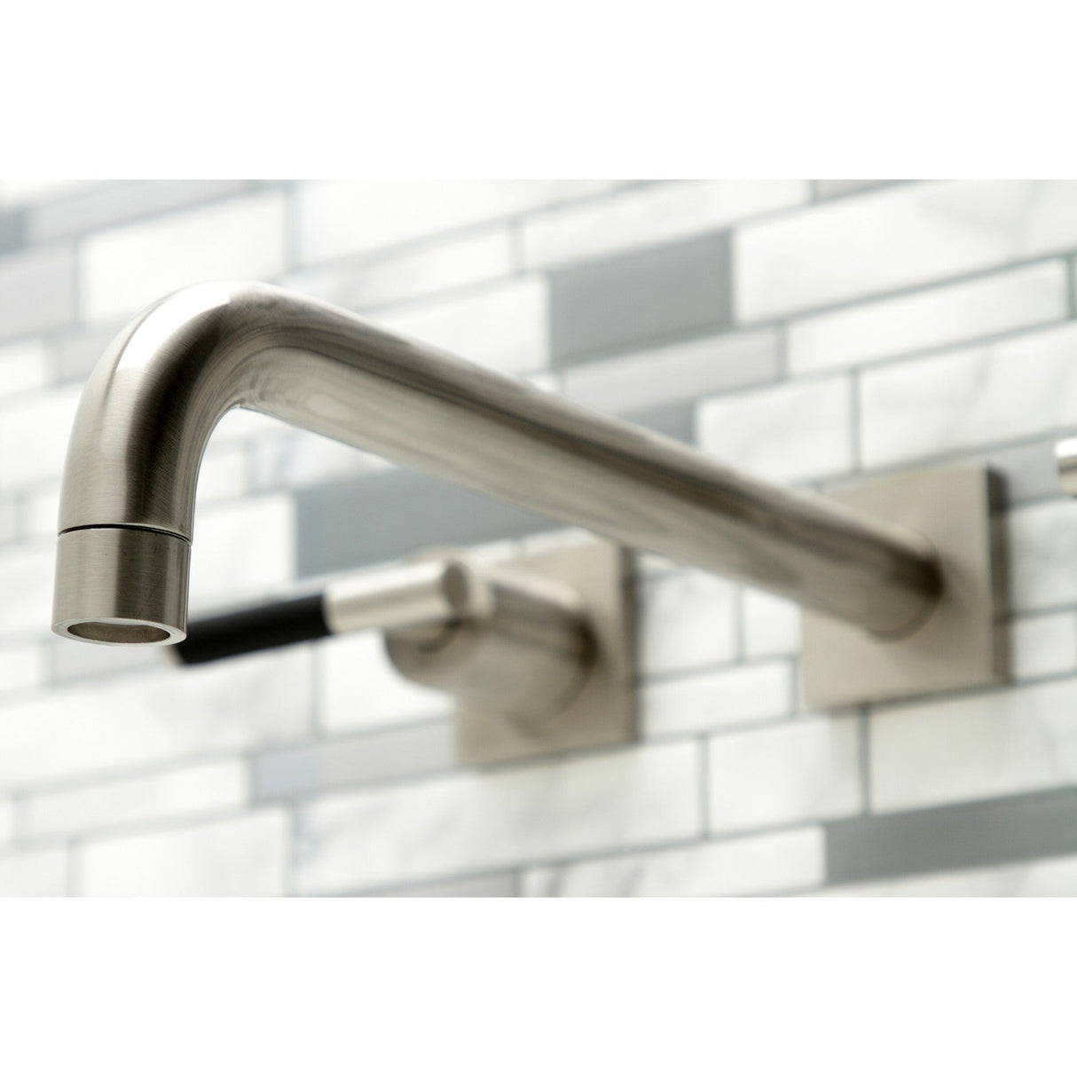 Kaiser KS6058CKL Two-Handle 3-Hole Wall Mount Roman Tub Faucet, Brushed Nickel
