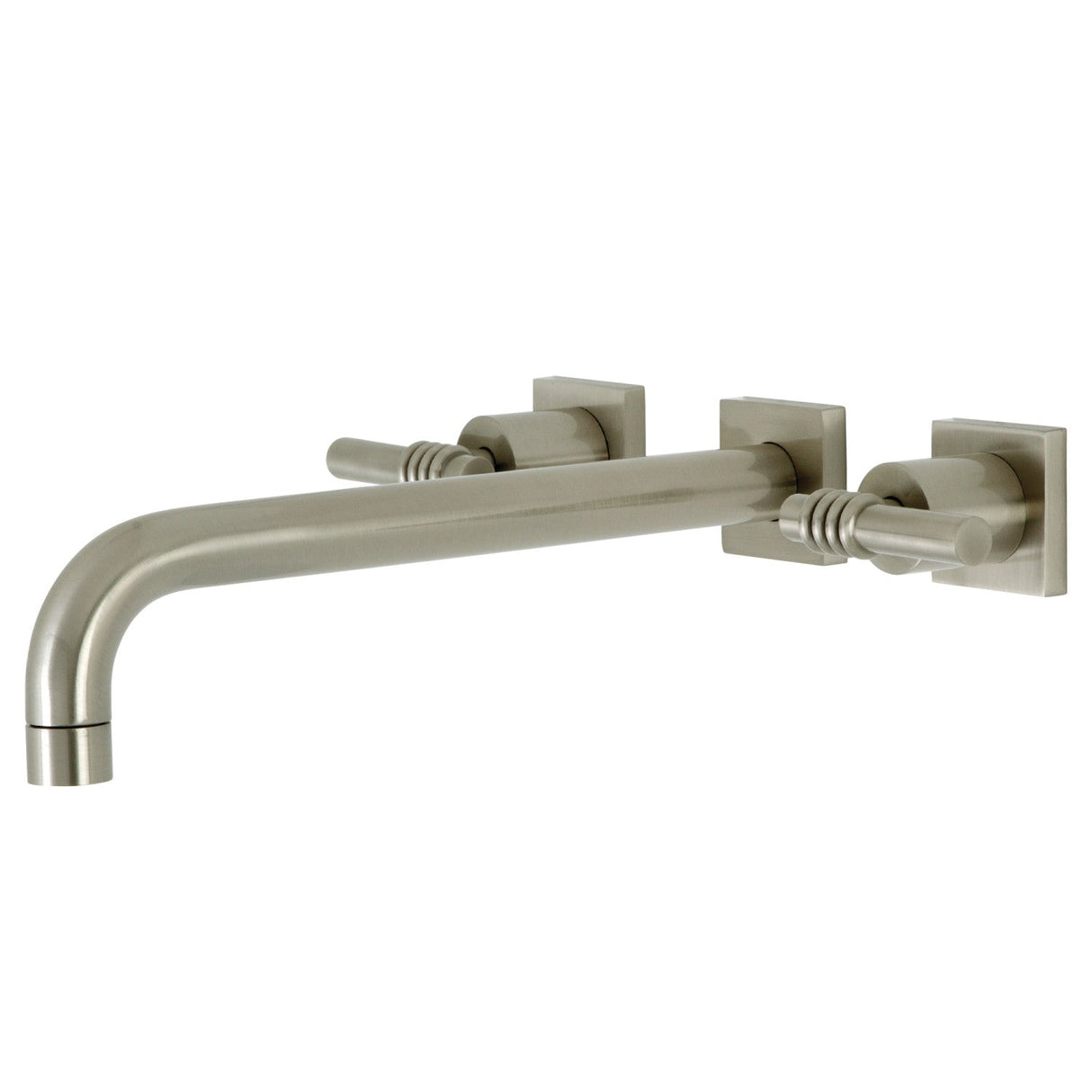 Milano KS6058ML Two-Handle 3-Hole Wall Mount Roman Tub Faucet, Brushed Nickel