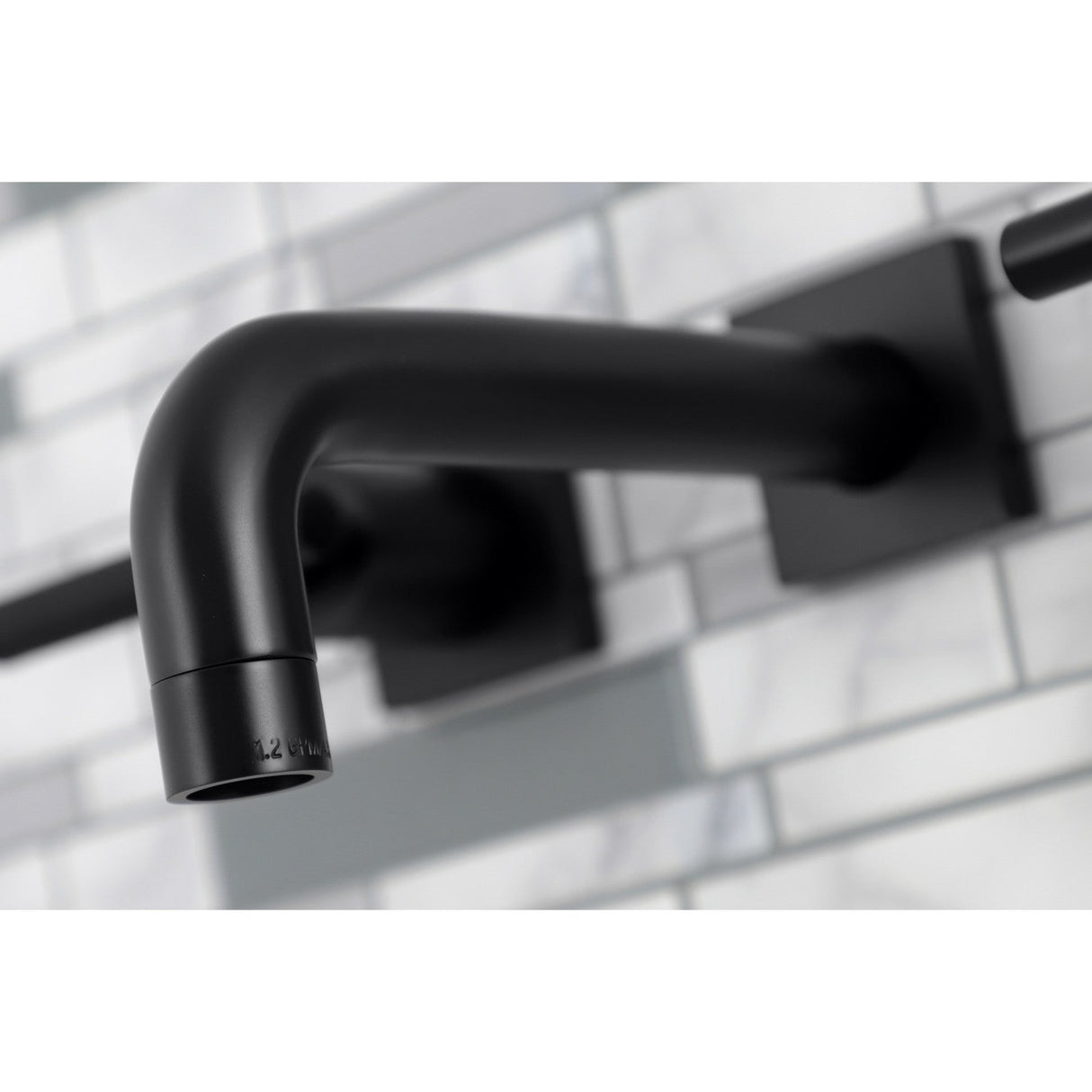Kaiser KS6120CKL Two-Handle 3-Hole Wall Mount Bathroom Faucet, Matte Black