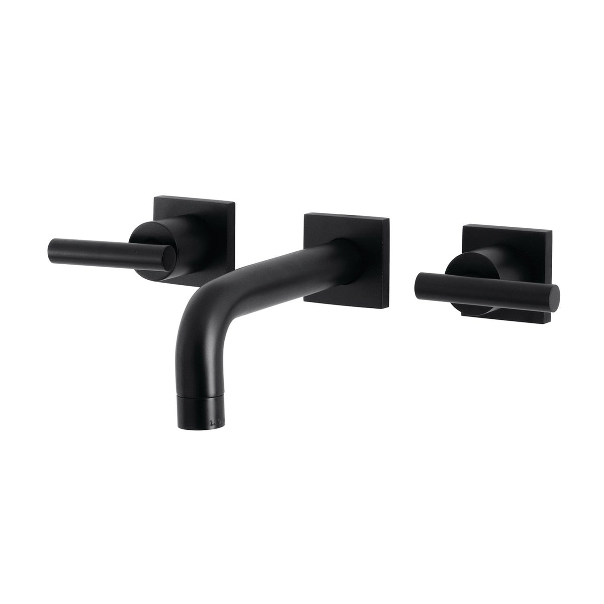 Manhattan KS6120CML Two-Handle 3-Hole Wall Mount Bathroom Faucet, Matte Black