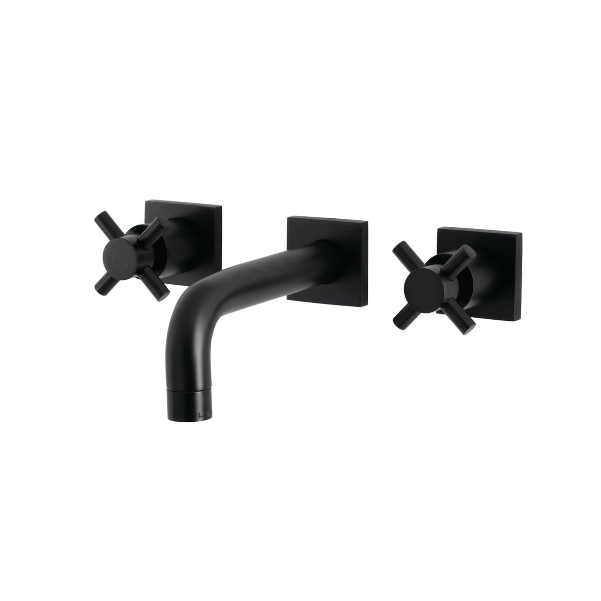 Concord KS6120DX Two-Handle 3-Hole Wall Mount Bathroom Faucet, Matte Black