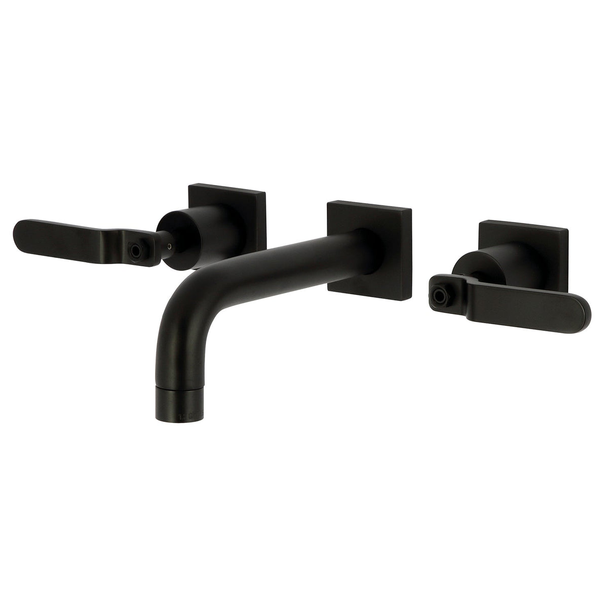 Whitaker KS6120KL Two-Handle 3-Hole Wall Mount Bathroom Faucet, Matte Black