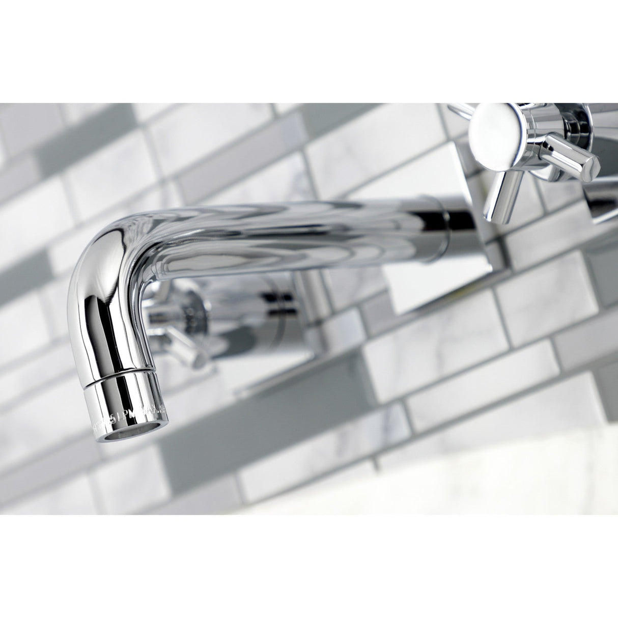 Concord KS6121DX Two-Handle 3-Hole Wall Mount Bathroom Faucet, Polished Chrome