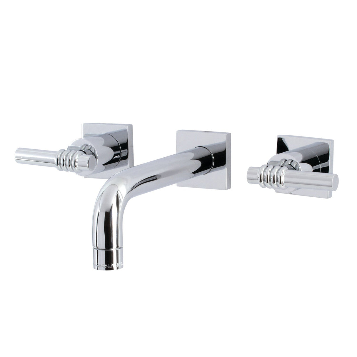 Milano KS6121ML Two-Handle 3-Hole Wall Mount Bathroom Faucet, Polished Chrome