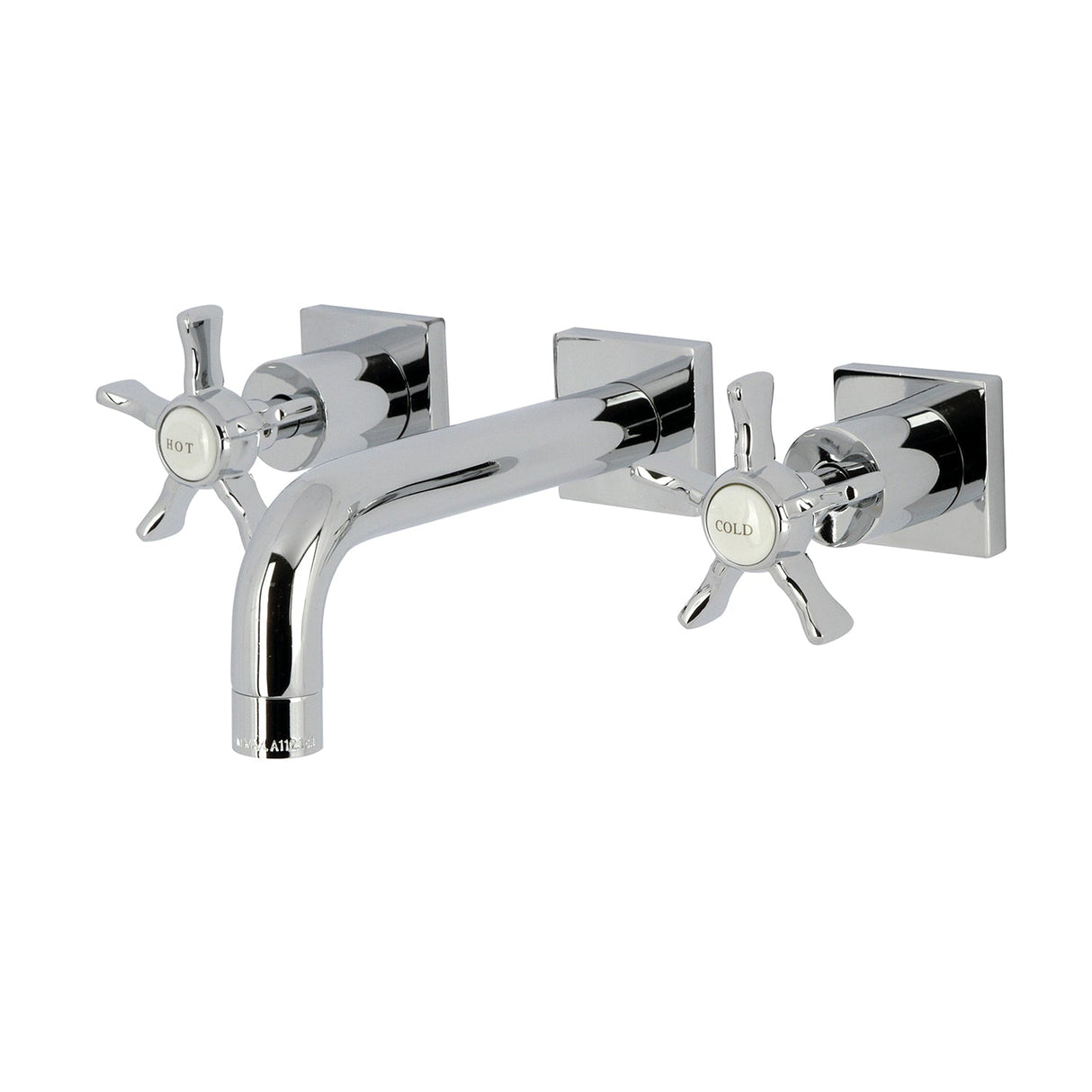 Hamilton KS6121NX Two-Handle 3-Hole Wall Mount Bathroom Faucet, Polished Chrome