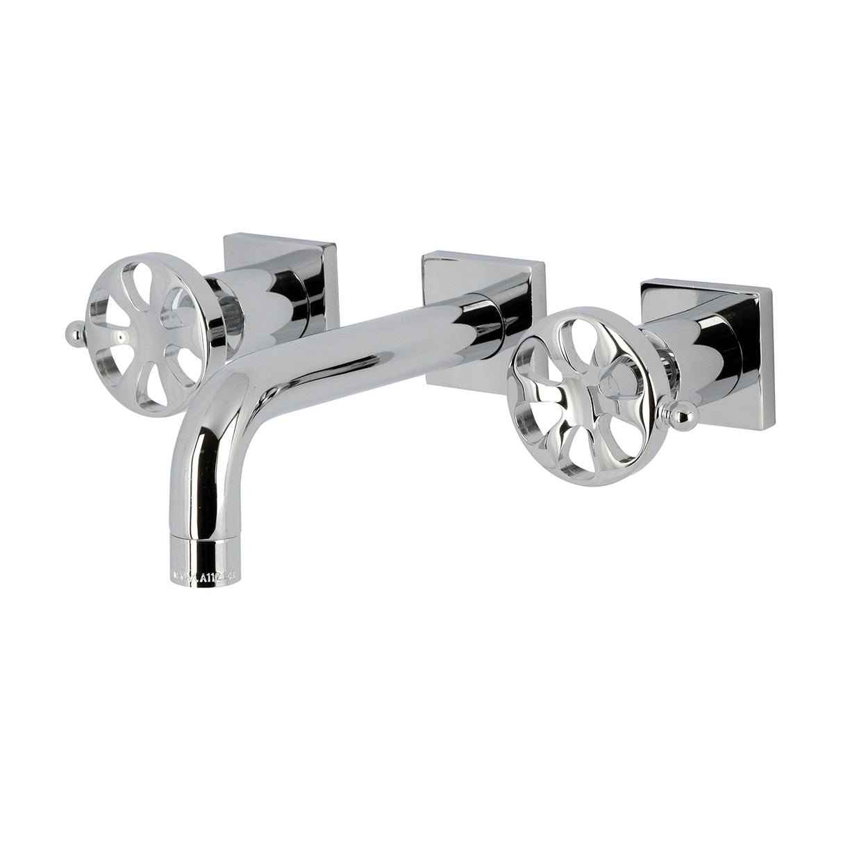 Belknap KS6121RX Two-Handle 3-Hole Wall Mount Bathroom Faucet, Polished Chrome