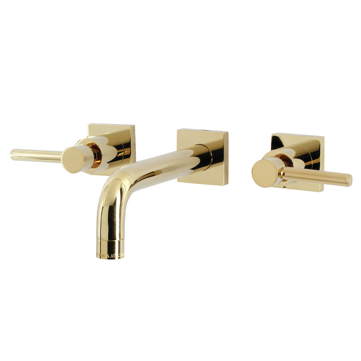 Concord KS6122DL Two-Handle 3-Hole Wall Mount Bathroom Faucet, Polished Brass
